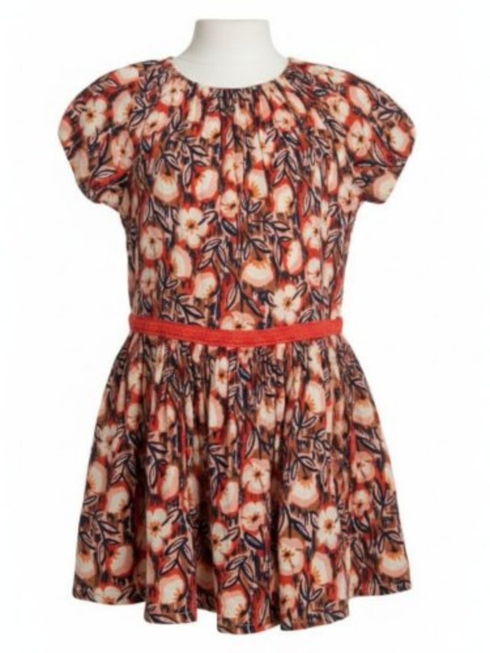 GYMBOREE Floral Print Peasant Style Short Sleeved Dress Girls Size 7